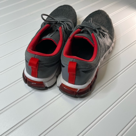 Asics mens running shoes 11 1/2 red/gray - Picture 3 of 7